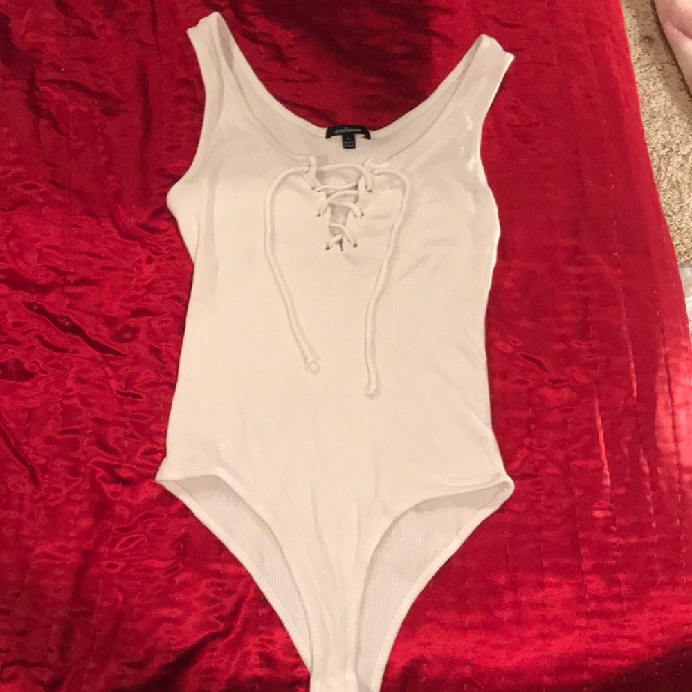 Front laced tank top Onsie